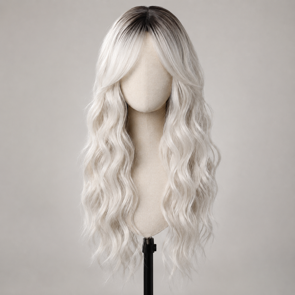 AURELLA — 24" Long Curly Fashion Wig with Bangs - 4 Shades