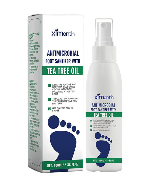 PodoFresh – spray assainissant pieds et chaussures à l'huile d'arbre à thé, flacon 100 ml et son étui